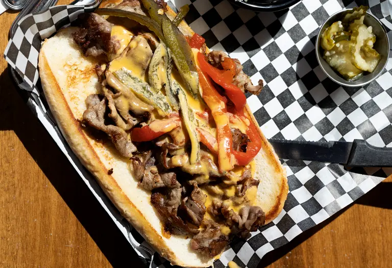 smoked tri-tip philly